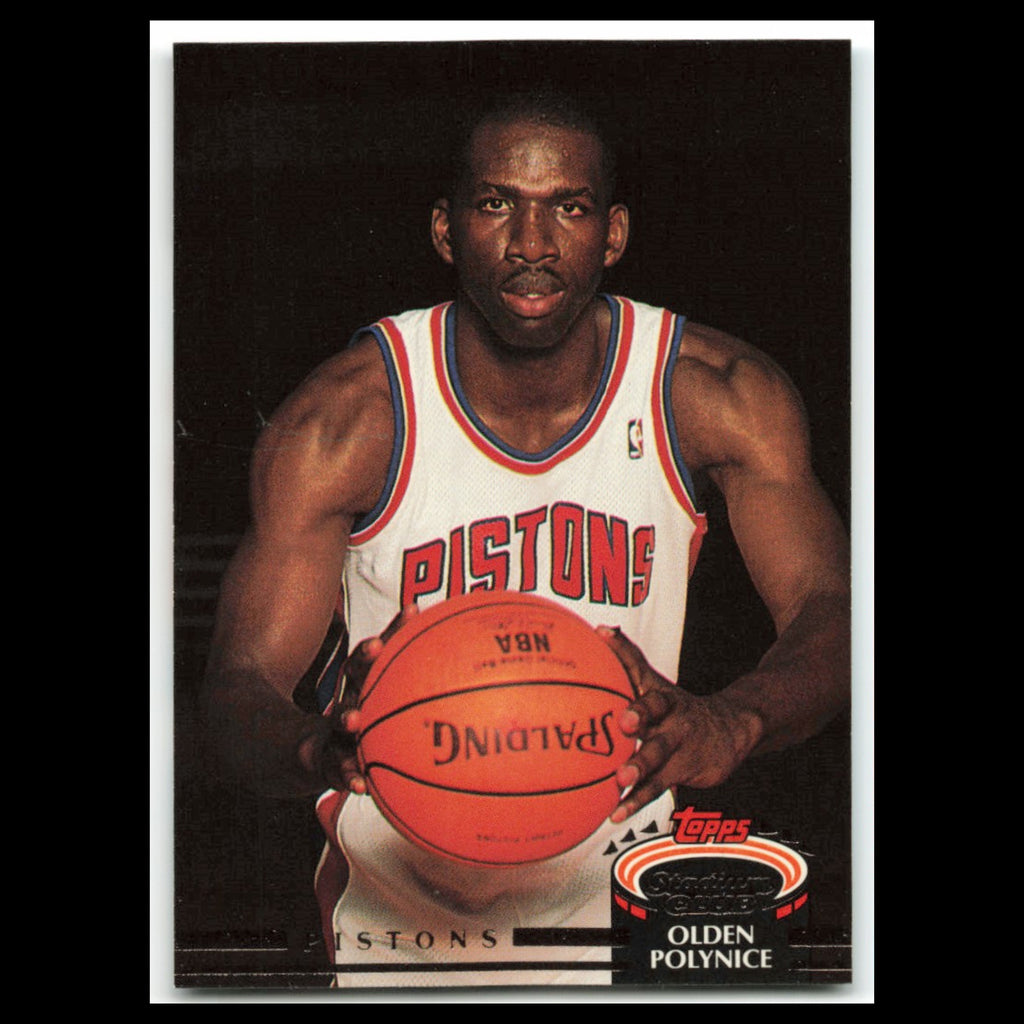 Olden Polynice #259 1992 Topps Stadium Club Detroit Pistons Basketball Card NBA