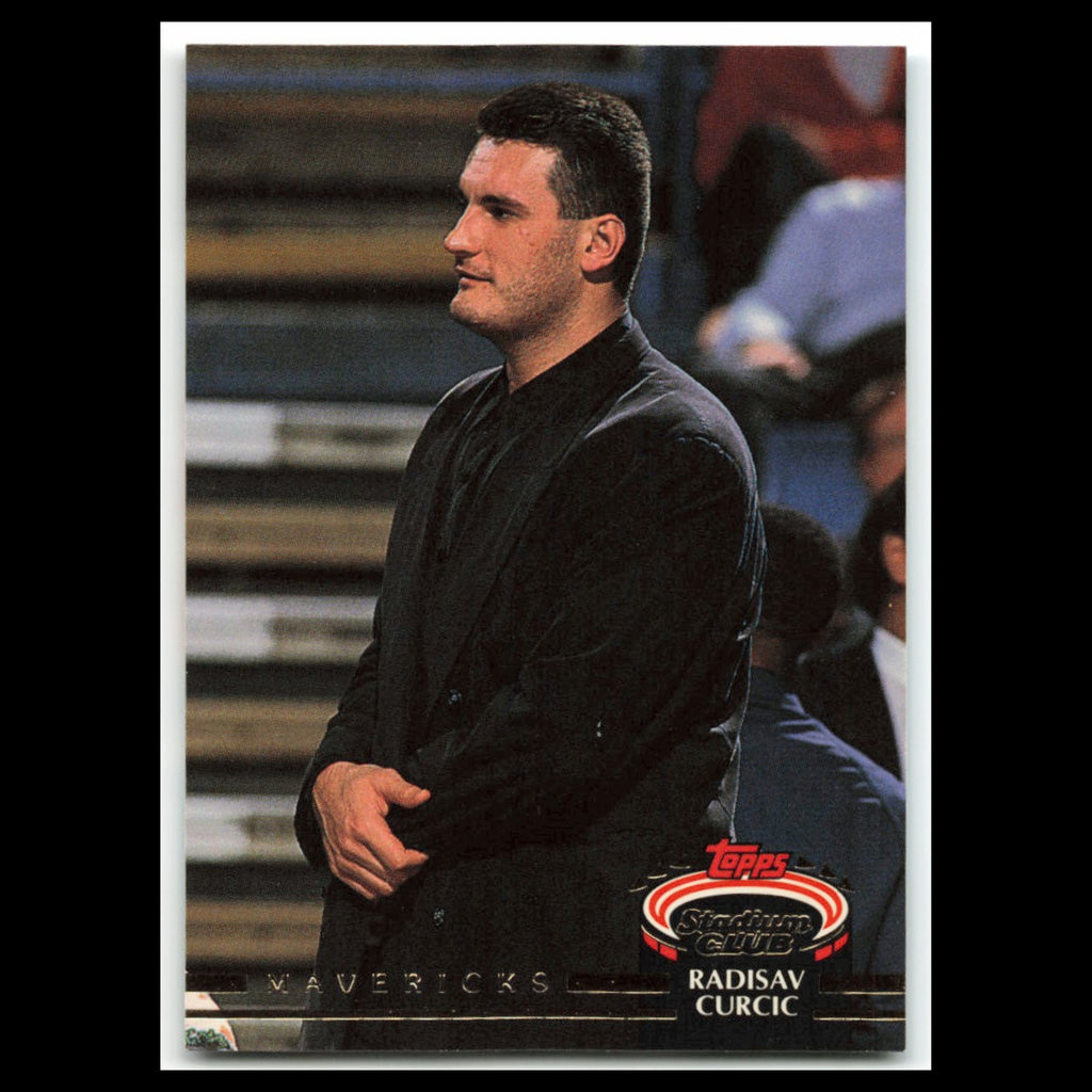 Radisav Curcic Rookie #304 1992 Topps Stadium Club Dallas Mavericks Basketball