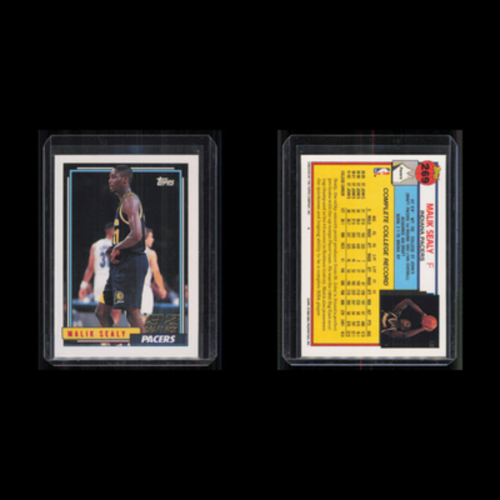 Malik Sealy Rookie #269 1992 Topps Indiana Pacers Basketball Card NBA NM