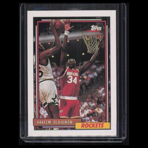 Hakeem Olajuwon #337 1995 Topps Houston Rockets Basketball Card NBA NM