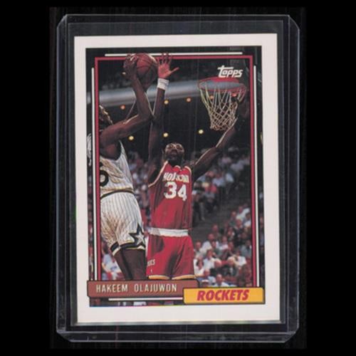Hakeem Olajuwon #337 1995 Topps Houston Rockets Basketball Card NBA NM