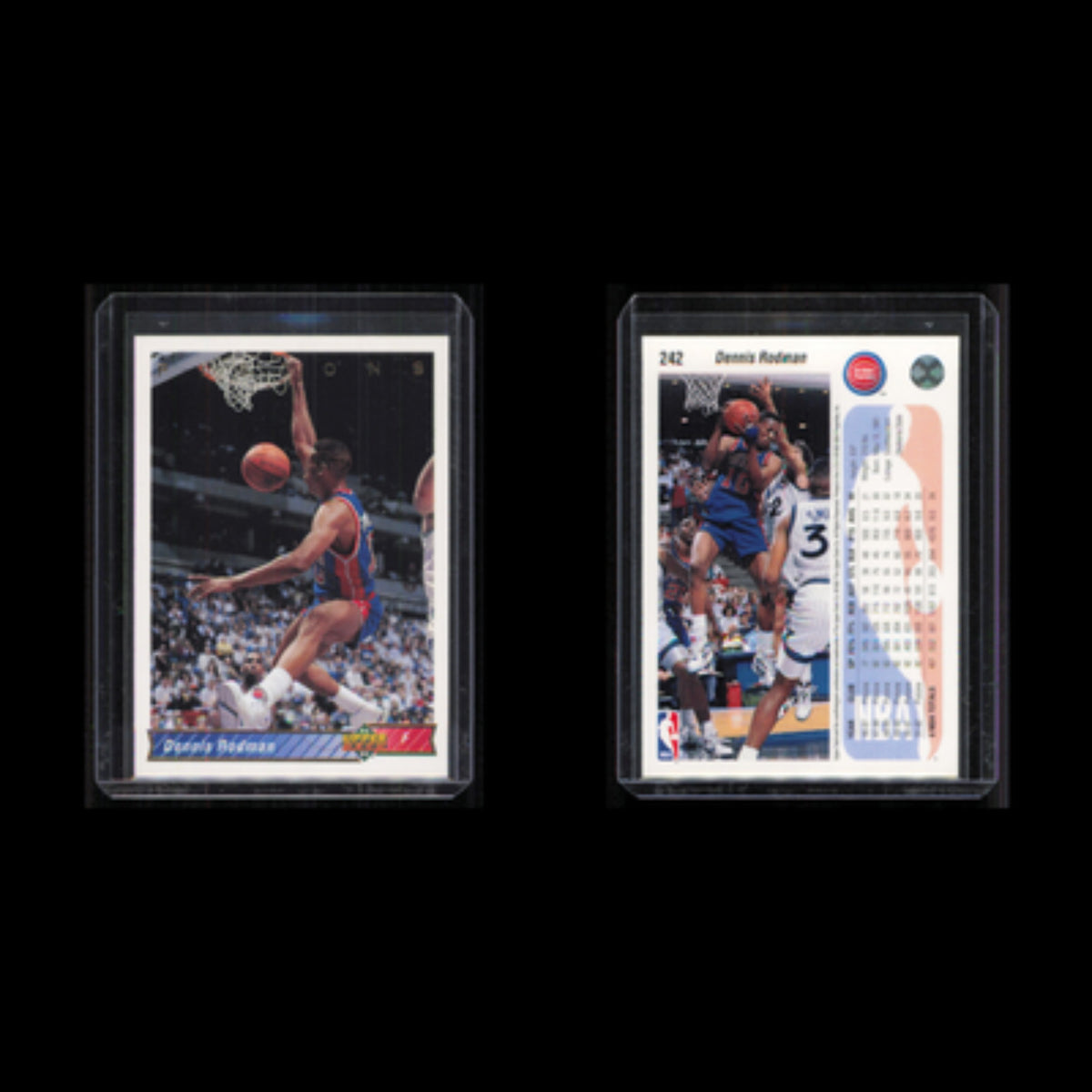 Dennis Rodman #242 1993 Upper Deck Detroit Pistons Basketball Card NBA NM