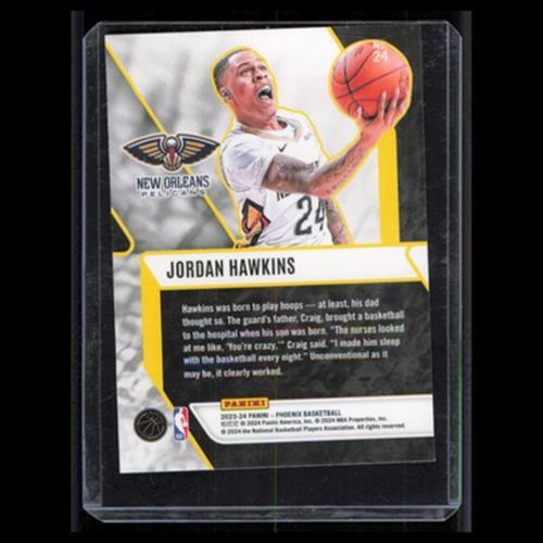 Jordan Hawkins Rookie #24 2023 Panini Phoenix Fade To Black Blue Ice Pelicans NM