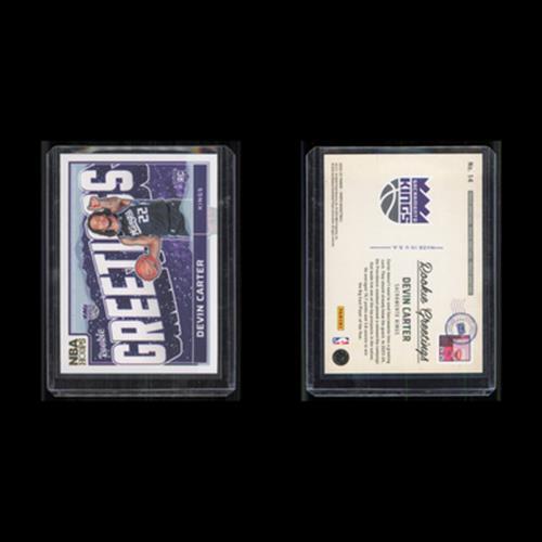 Devin Carter Rookie #14 2024 Hoops Rookie Greetings Sacramento Kings Basketball