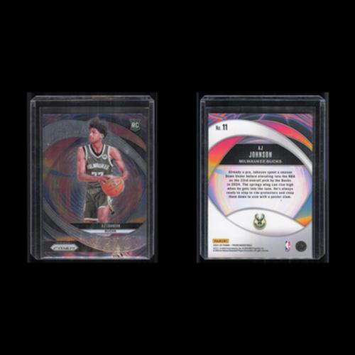 AJ Johnson Rookie #11 2024 Panini Prizm Instant Impact Milwaukee Bucks Card NBA