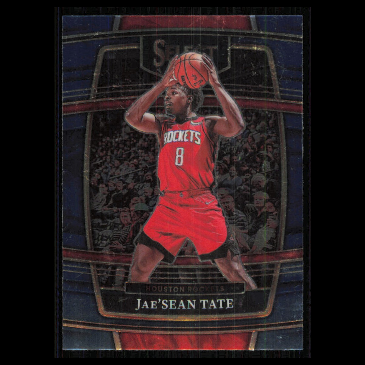 JaeSean Tate #95 2021 Panini Select Blue Houston Rockets Basketball Card NBA NM