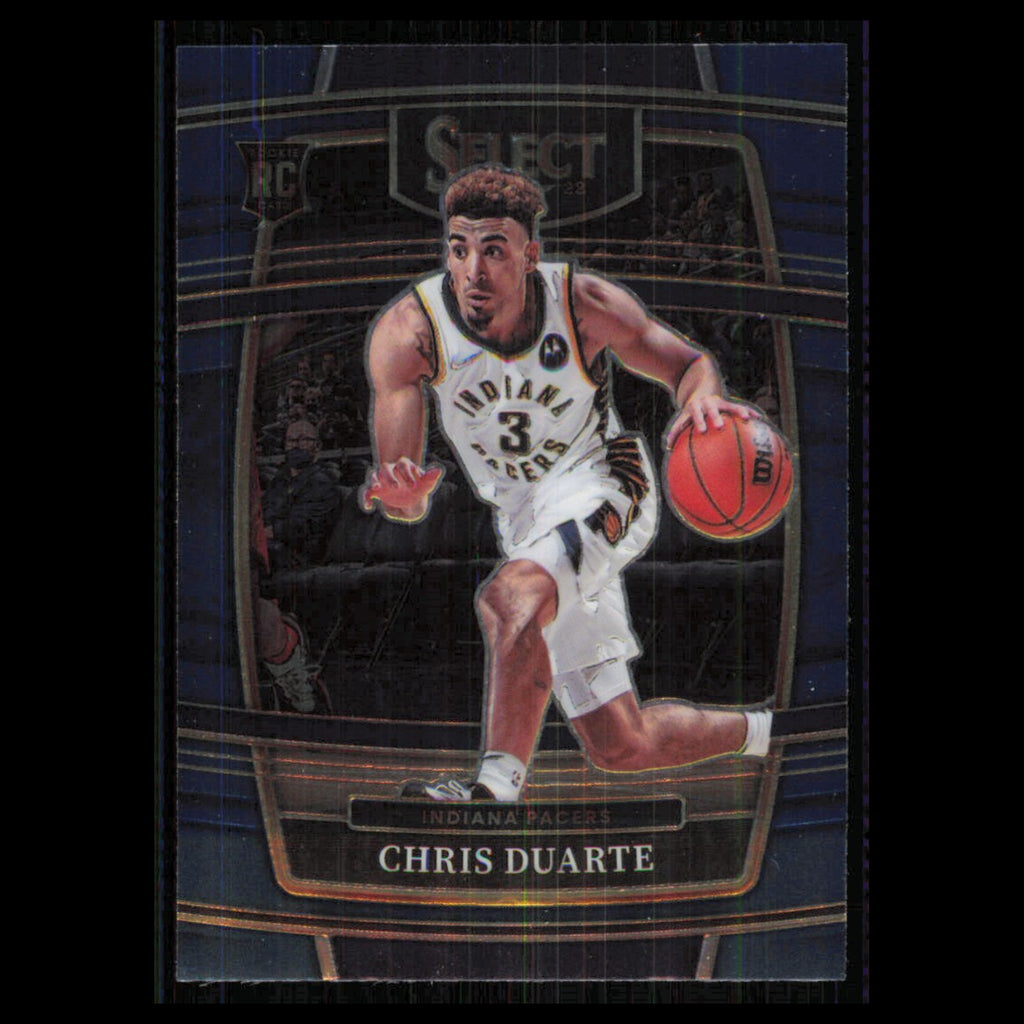 Chris Duarte Rookie #41 2021 Panini Select Blue Indiana Pacers Basketball Card