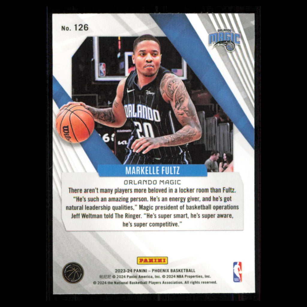 Markelle Fultz #126 2023 Panini Phoenix Teal Lazer Orlando Magic Basketball Card