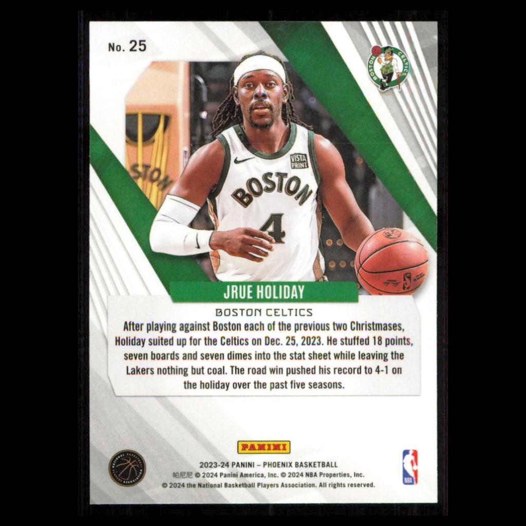 Jrue Holiday #25 2023 Panini Phoenix Boston Celtics Basketball Card NBA NM