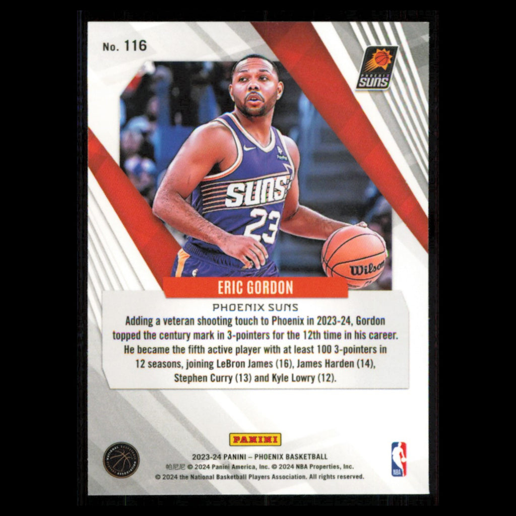 Eric Gordon #116 2023 Panini Phoenix Phoenix Suns Basketball Card NBA NM