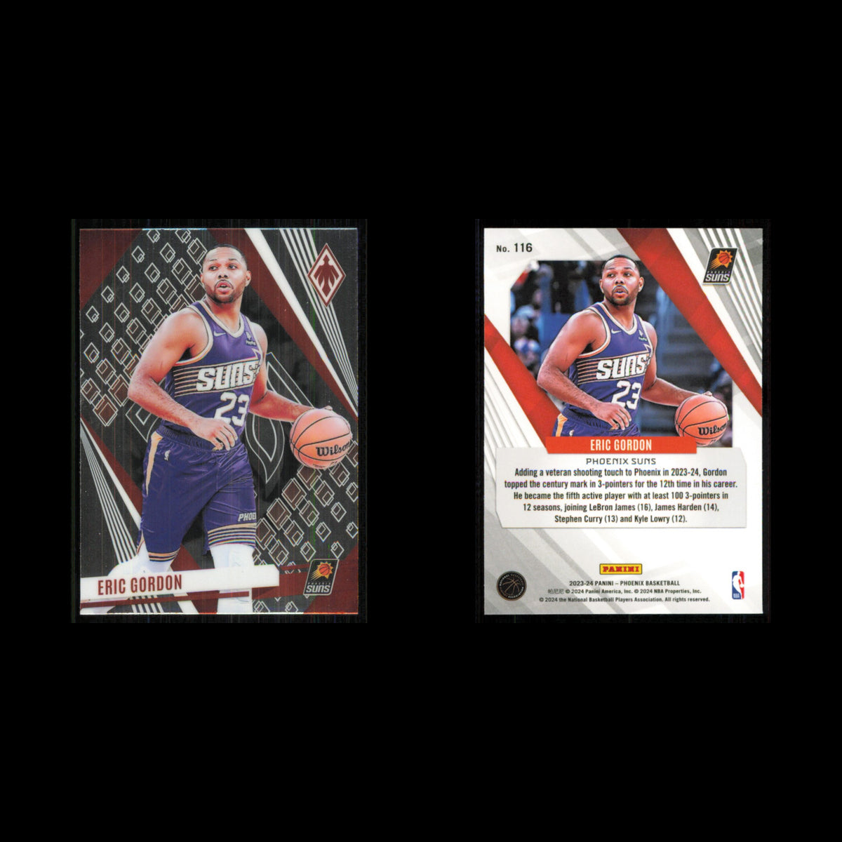 Eric Gordon #116 2023 Panini Phoenix Phoenix Suns Basketball Card NBA NM