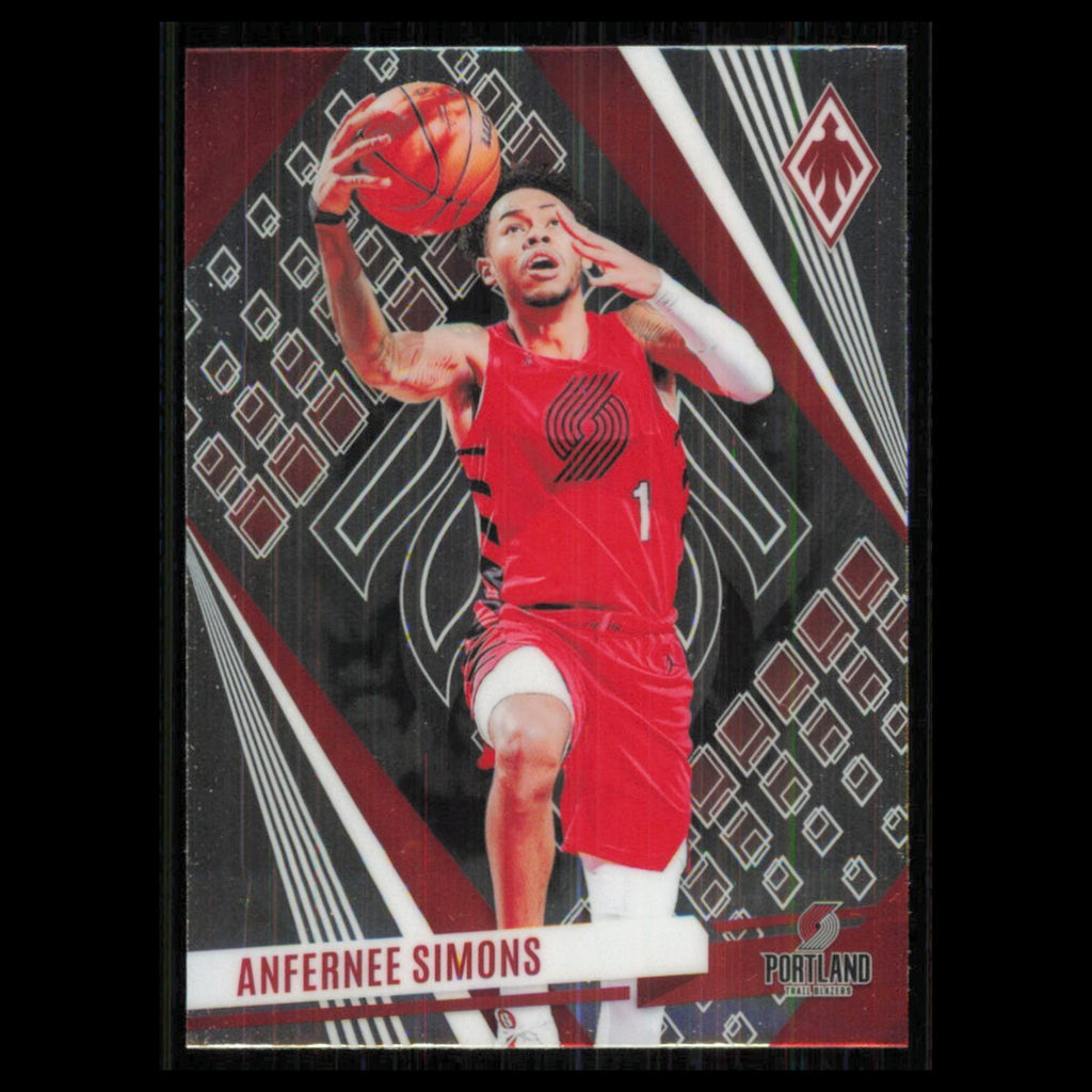 Anfernee Simons #177 2023 Panini Phoenix Teal Lazer Portland Trail Blazers Card