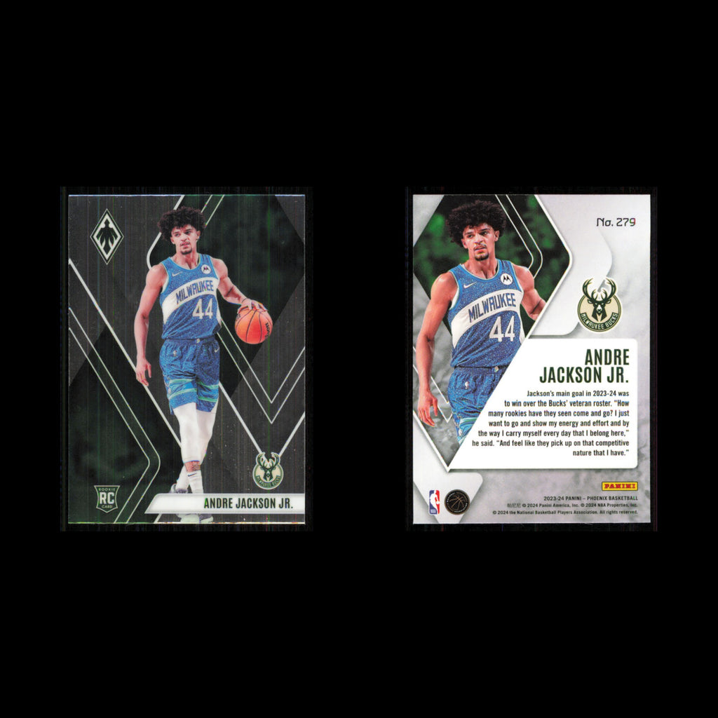 Andre Jackson Jr. Rookie #279 2023 Panini Phoenix Milwaukee Bucks Basketball NBA