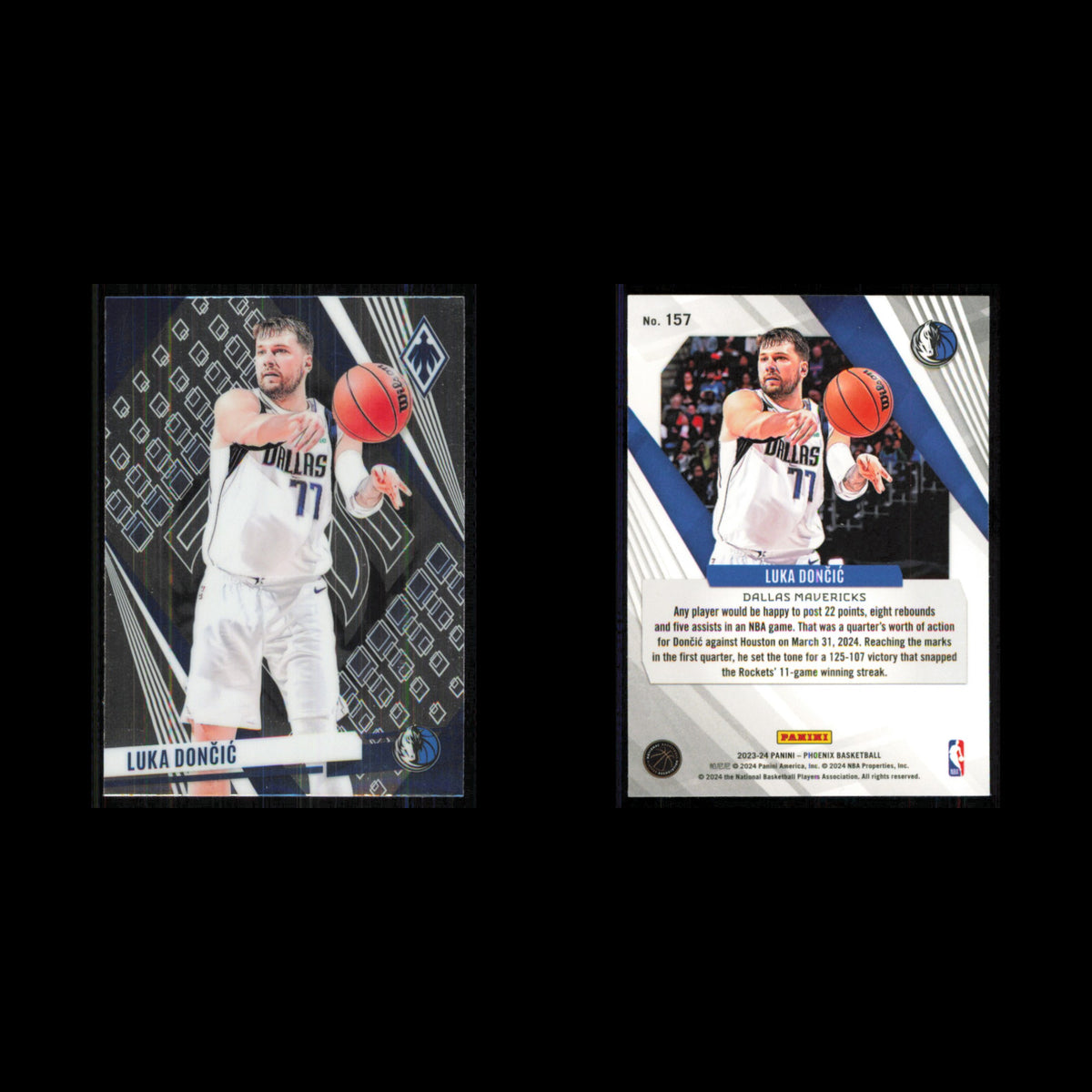 Luka Doncic #157 2023 Panini Phoenix Dallas Mavericks Basketball Card NBA NM