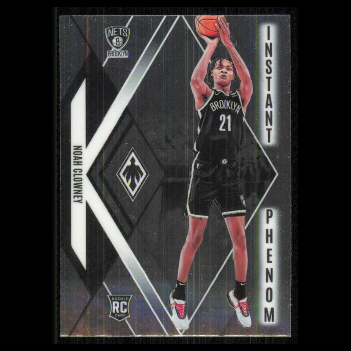 Noah Clowney Rookie #8 2023 Panini Phoenix Brooklyn Nets Basketball Card NBA NM