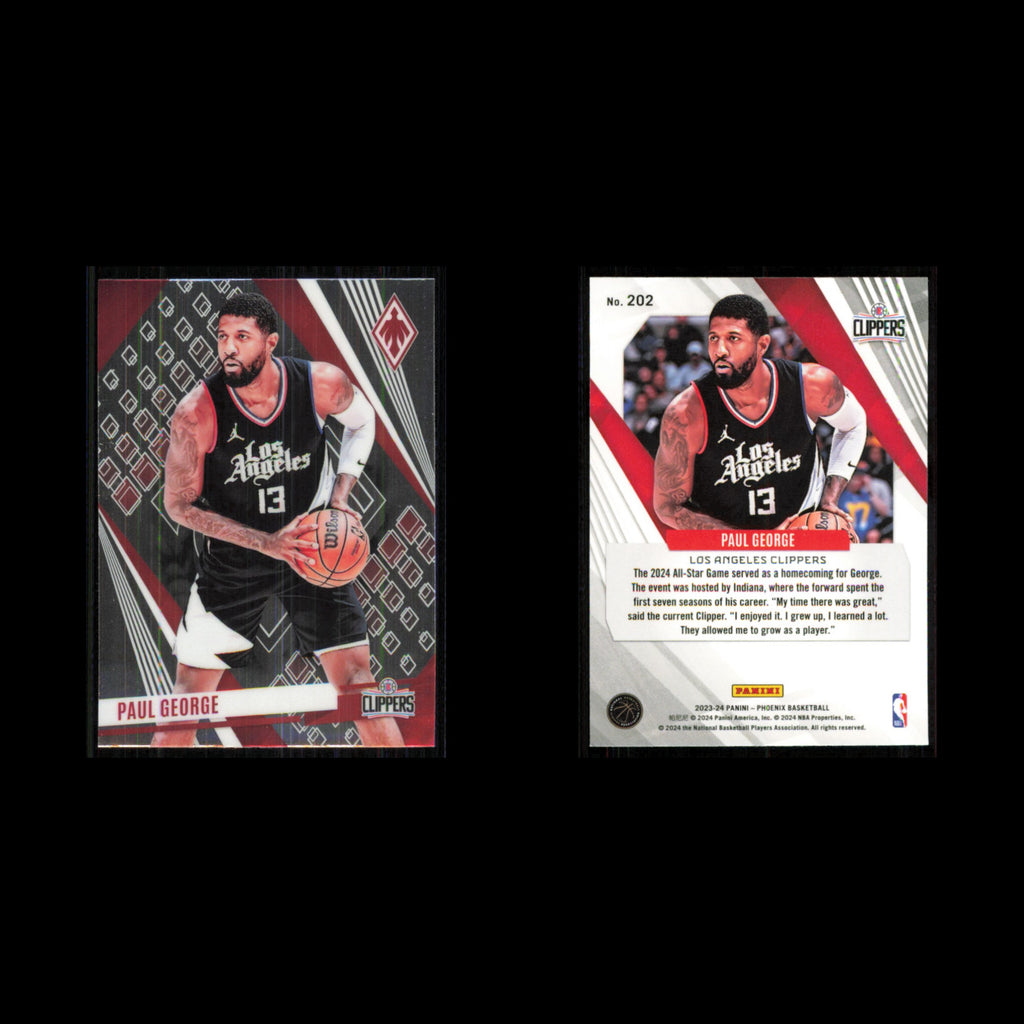Paul George #202 2023 Panini Phoenix Los Angeles Clippers Basketball Card NBA NM