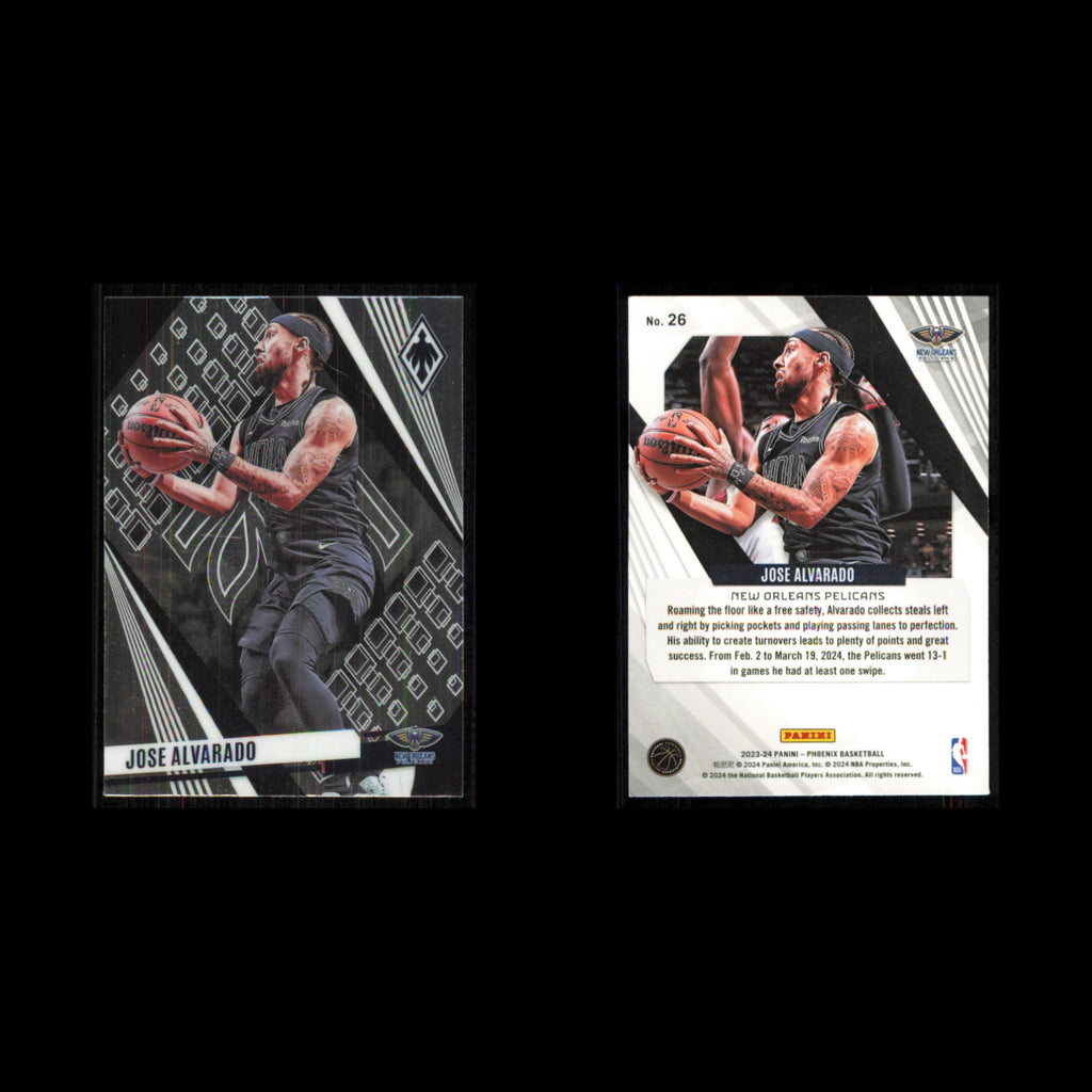 Jose Alvarado #26 2023 Panini Phoenix New Orleans Pelicans Basketball Card NBA