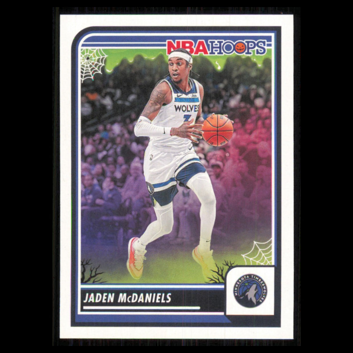 Jaden McDaniels #128 2023 Hoops Haunted Minnesota Timberwolves Basketball Card