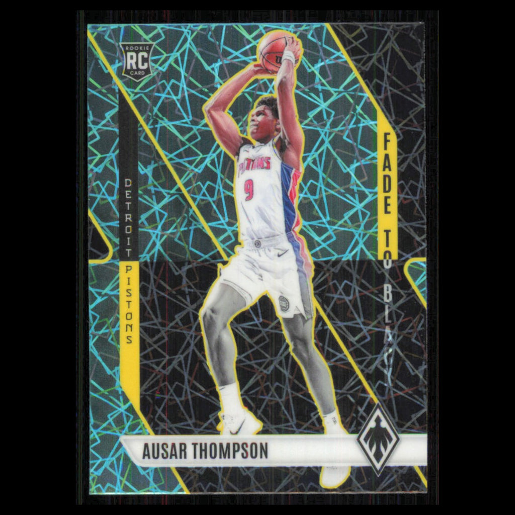 Ausar Thompson Rookie #9 2023 Panini Phoenix Teal Lazer Detroit Pistons Card NBA