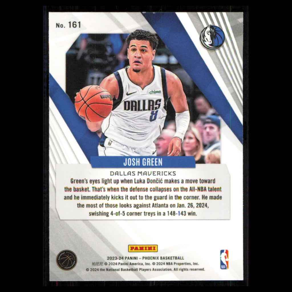 Josh Green #161 2023 Panini Phoenix Blue Ice Dallas Mavericks Basketball Card NM