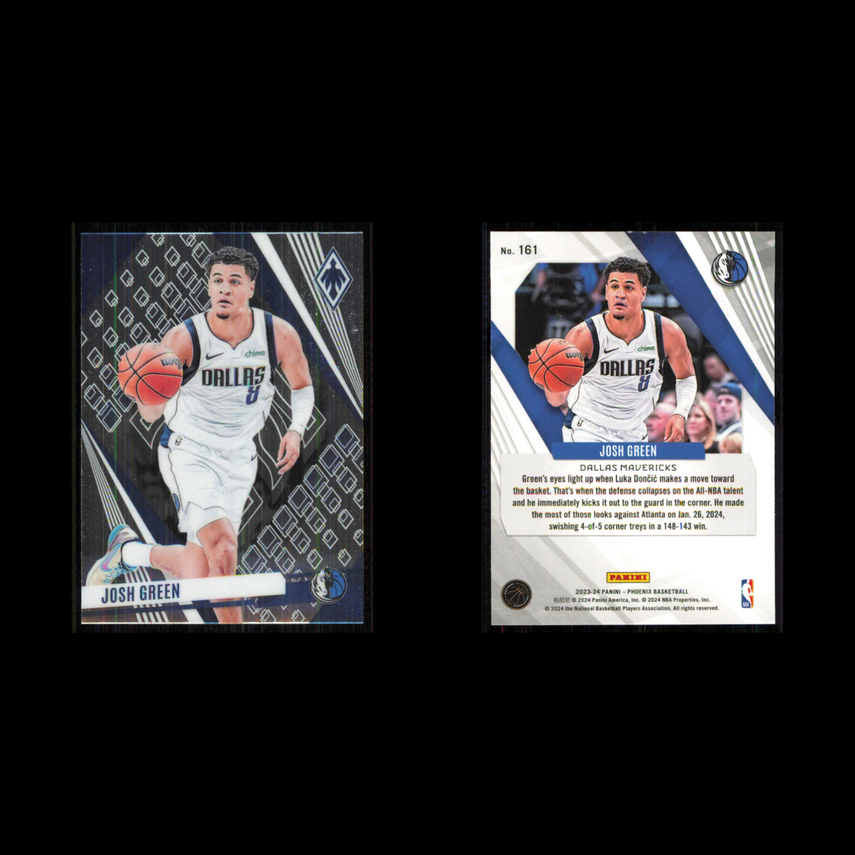 Josh Green #161 2023 Panini Phoenix Blue Ice Dallas Mavericks Basketball Card NM