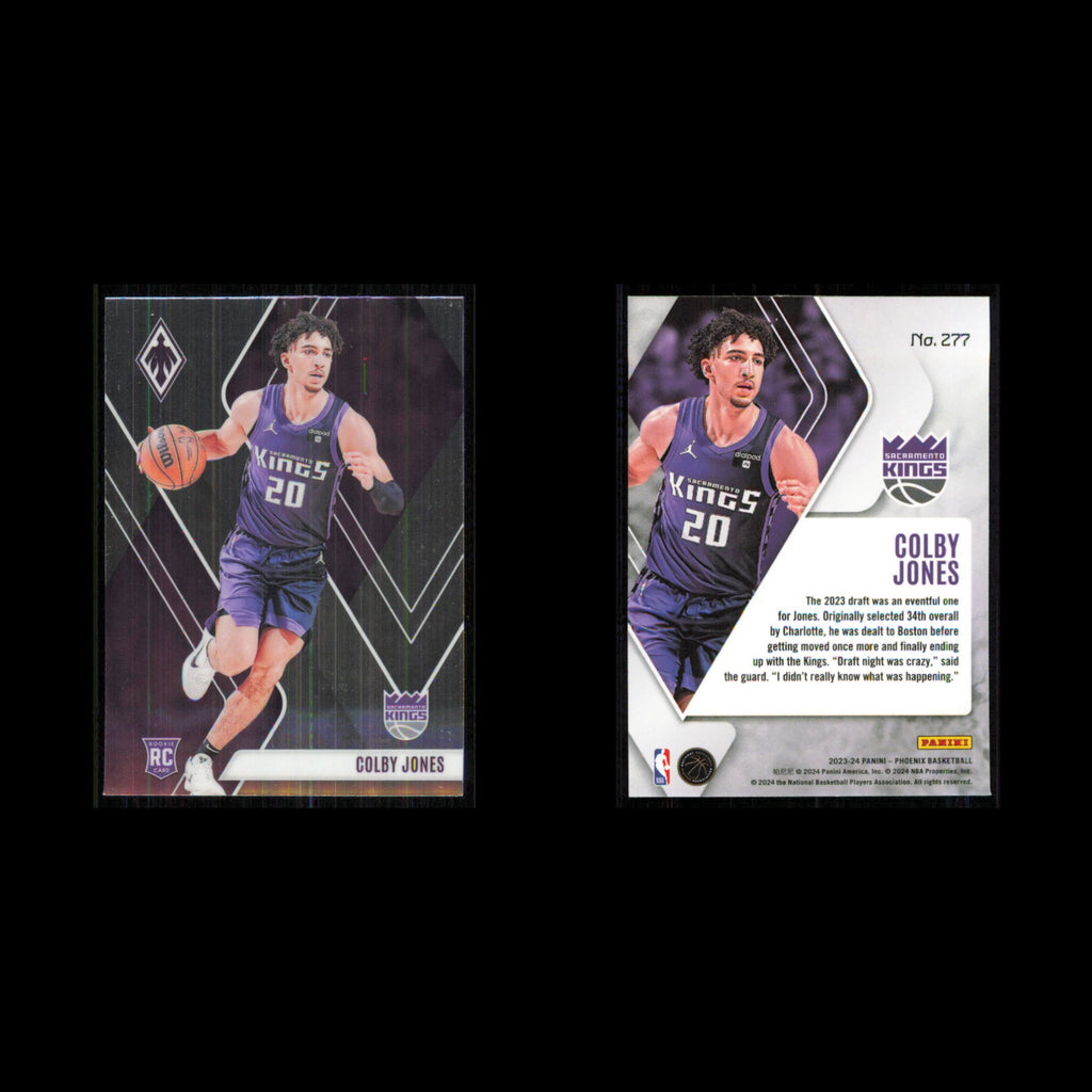 Colby Jones Rookie #277 2023 Panini Phoenix Sacramento Kings Basketball Card NBA