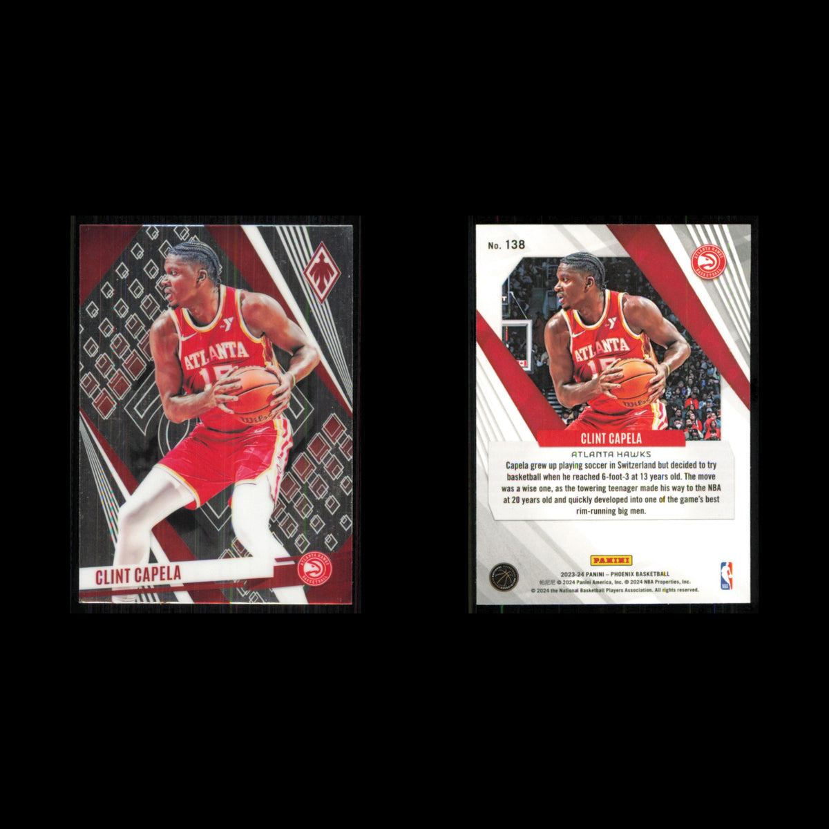Clint Capela #138 2023 Panini Phoenix Atlanta Hawks Basketball Card NBA NM