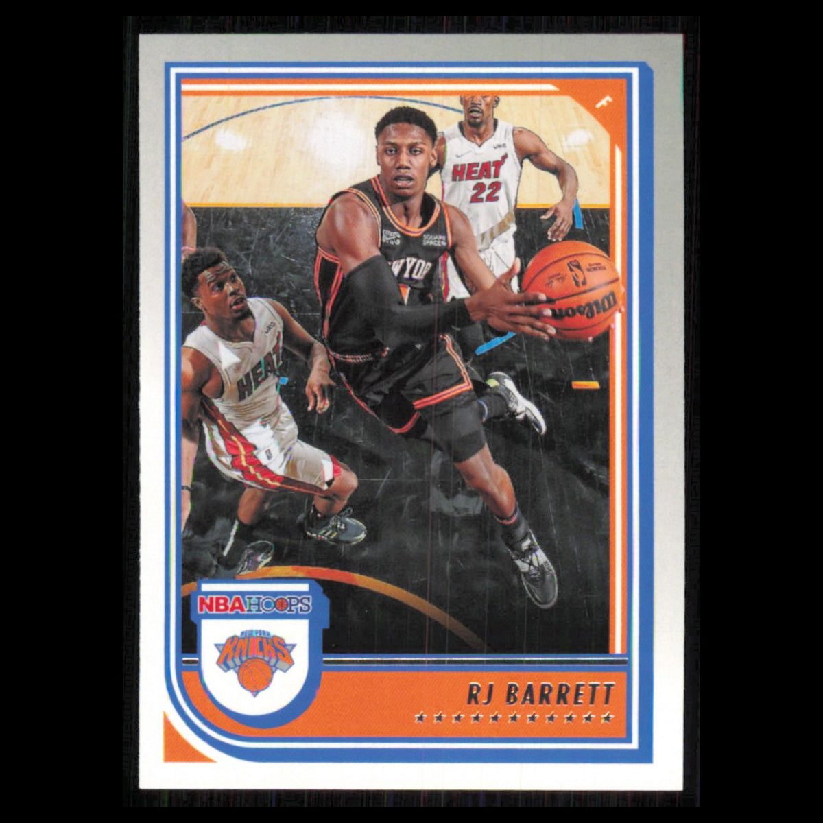 RJ Barrett #18 2022 Hoops New York Knicks Basketball Card NBA NM