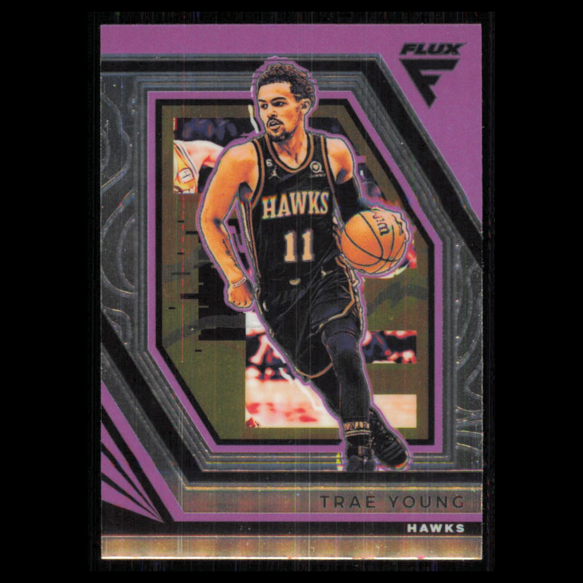 Trae Young #80 2022 Panini Flux Atlanta Hawks Basketball Card NBA NM