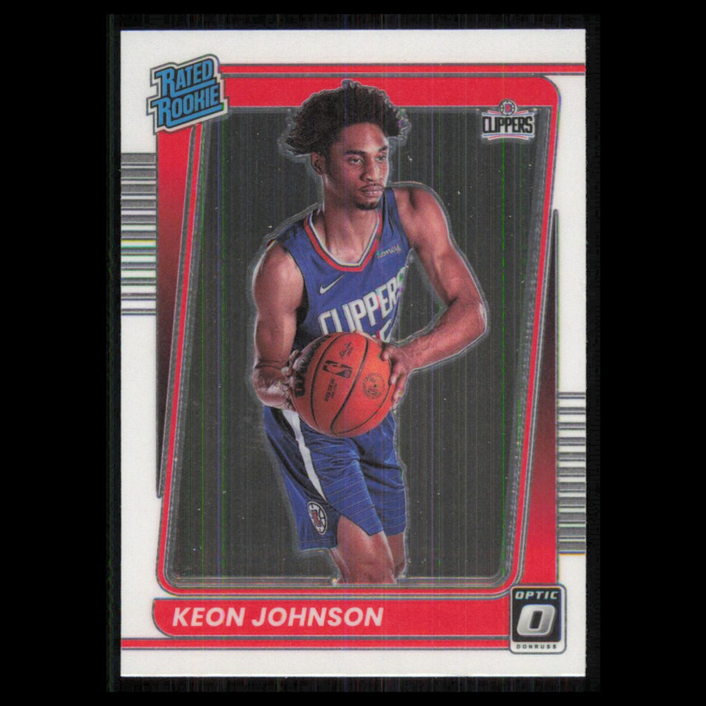 Keon Johnson Rookie #192 2021 Donruss Optic Los Angeles Clippers Basketball Card