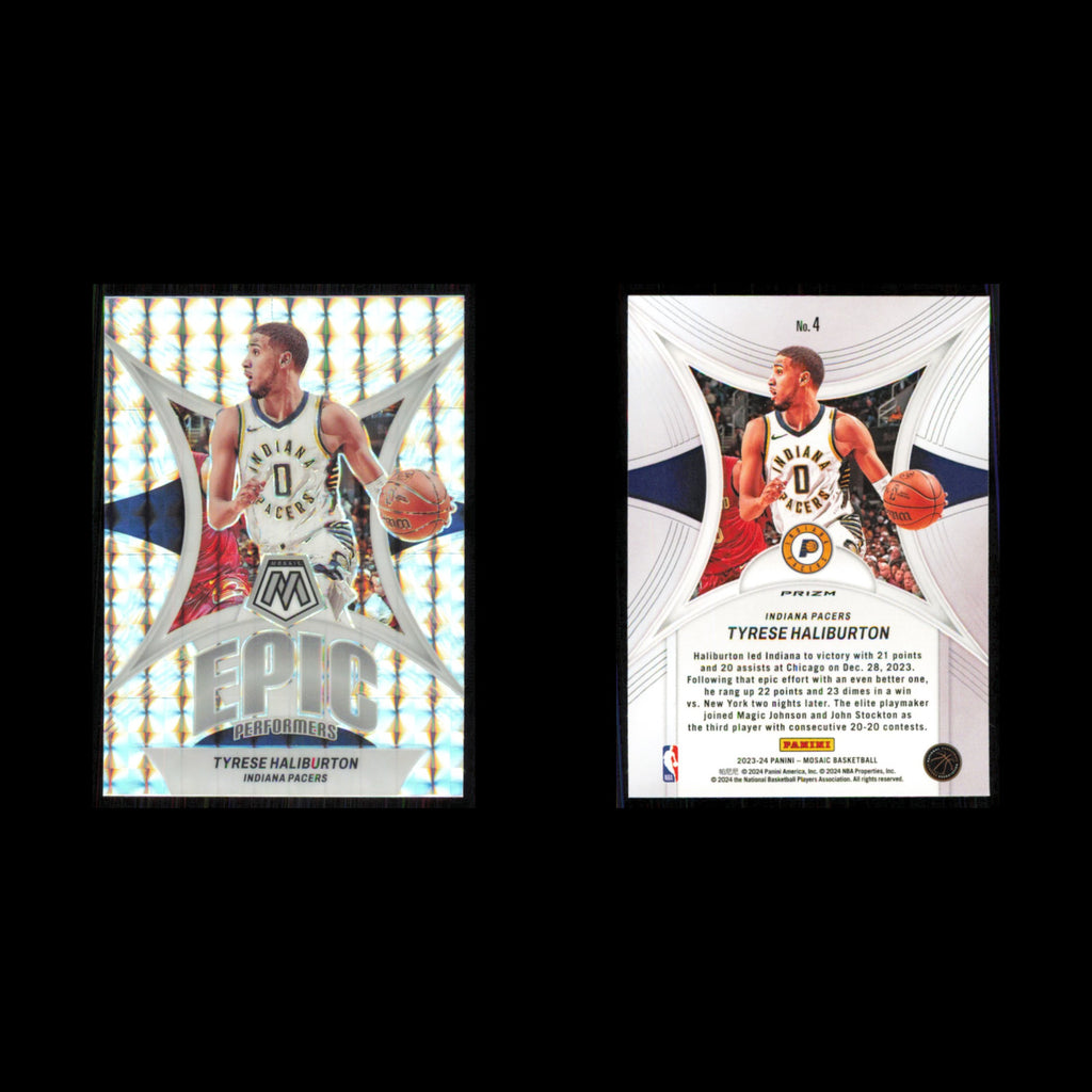 Tyrese Haliburton #4 2023 Panini Mosaic Indiana Pacers Basketball Card NBA NM
