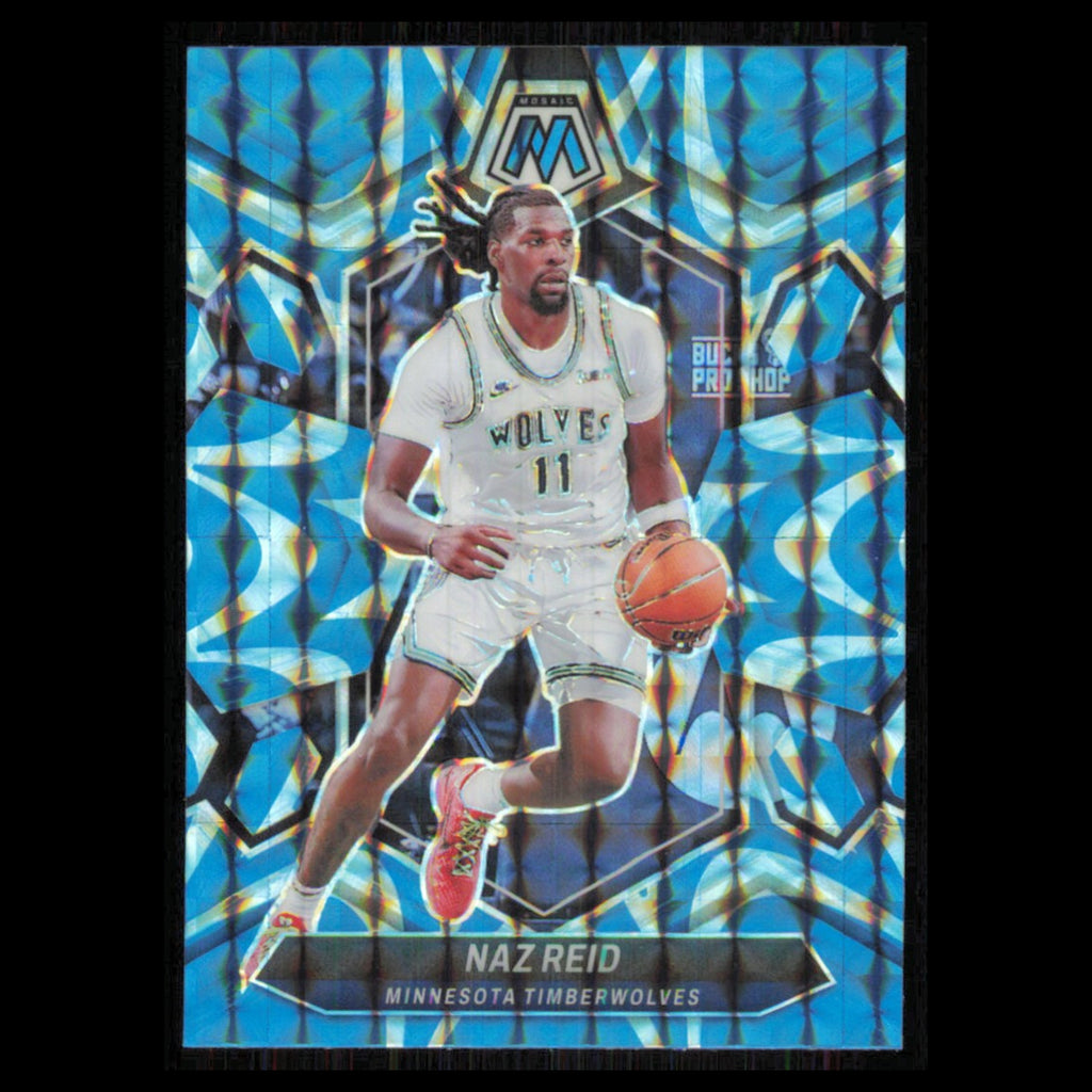 Naz Reid #8 2023 Panini Mosaic Reactive Blue Minnesota Timberwolves Basketball