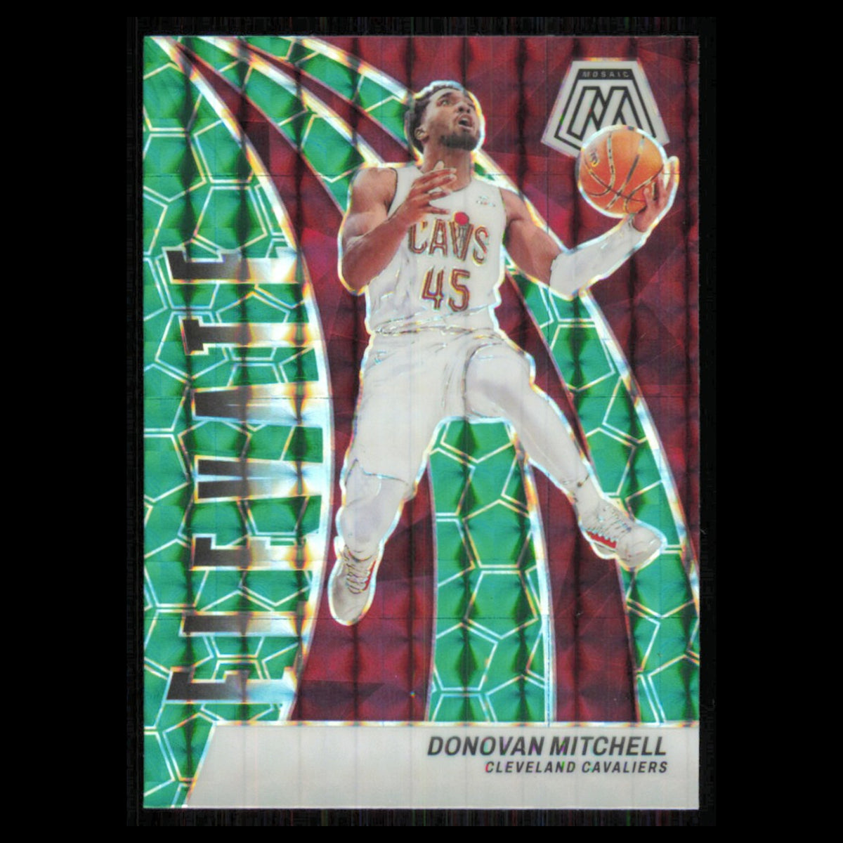 Donovan Mitchell #20 2023 Panini Mosaic Green Cleveland Cavaliers Basketball NBA
