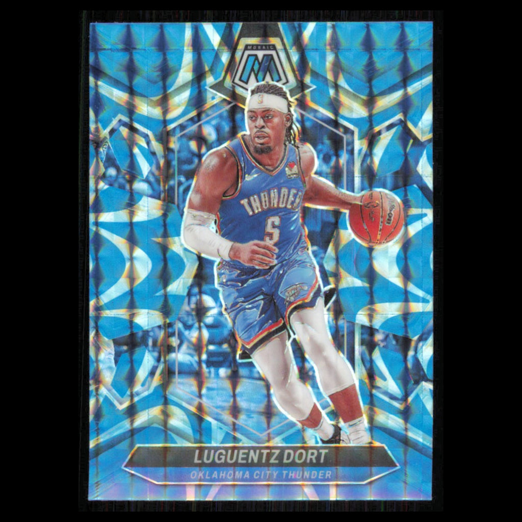 Luguentz Dort #191 2023 Panini Mosaic Reactive Blue Oklahoma City Thunder Card