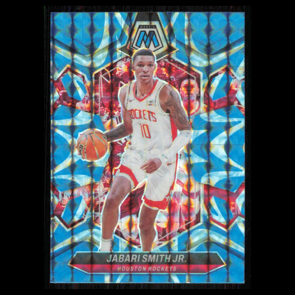 Jabari Smith Jr. #7 2023 Panini Mosaic Reactive Blue Houston Rockets Basketball