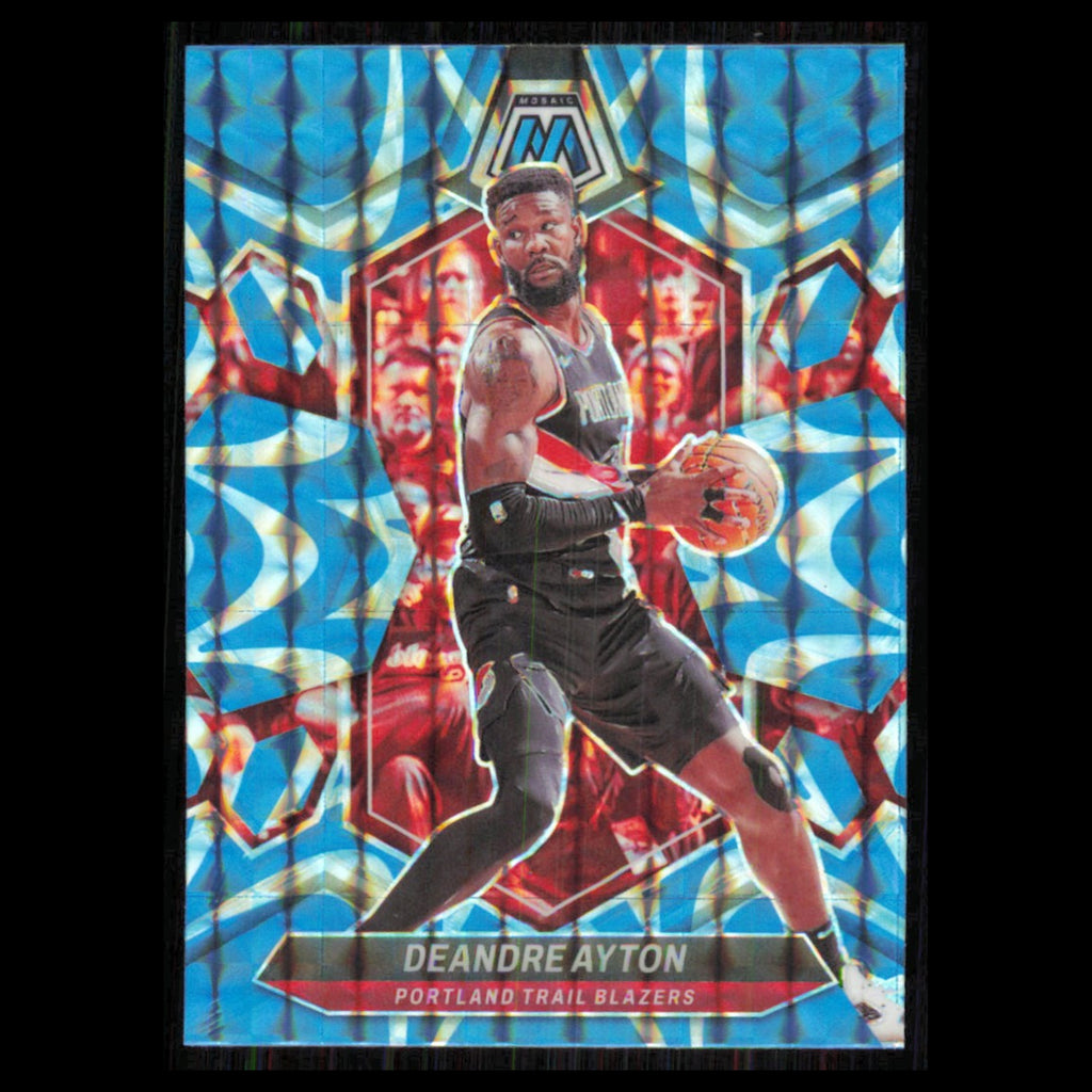 Deandre Ayton #141 2023 Panini Mosaic Reactive Blue Portland Trail Blazers Card