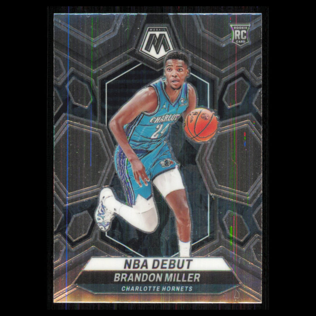 Brandon Miller #252 2023 Panini Mosaic Charlotte Hornets Basketball Card NBA NM