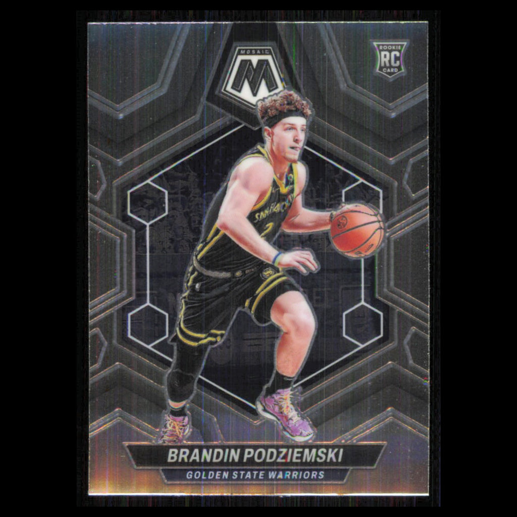 Brandin Podziemski Rookie #245 2023 Panini Mosaic Golden State Warriors Card NBA