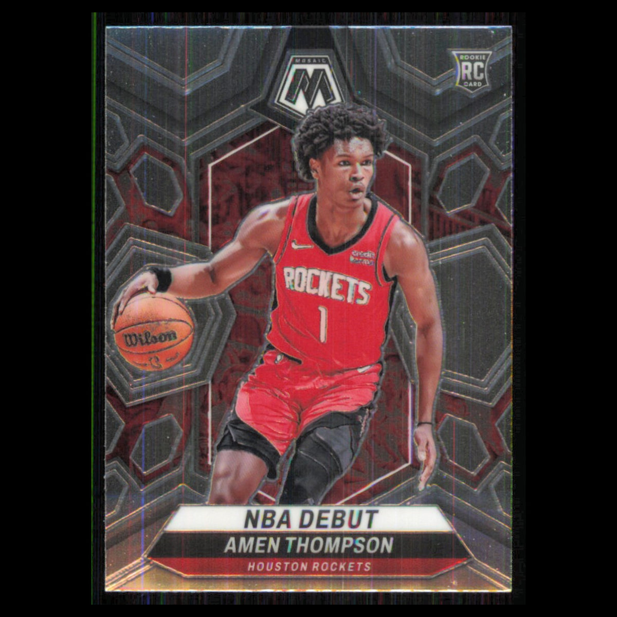 Amen Thompson #269 2023 Panini Mosaic Houston Rockets Basketball Card NBA NM