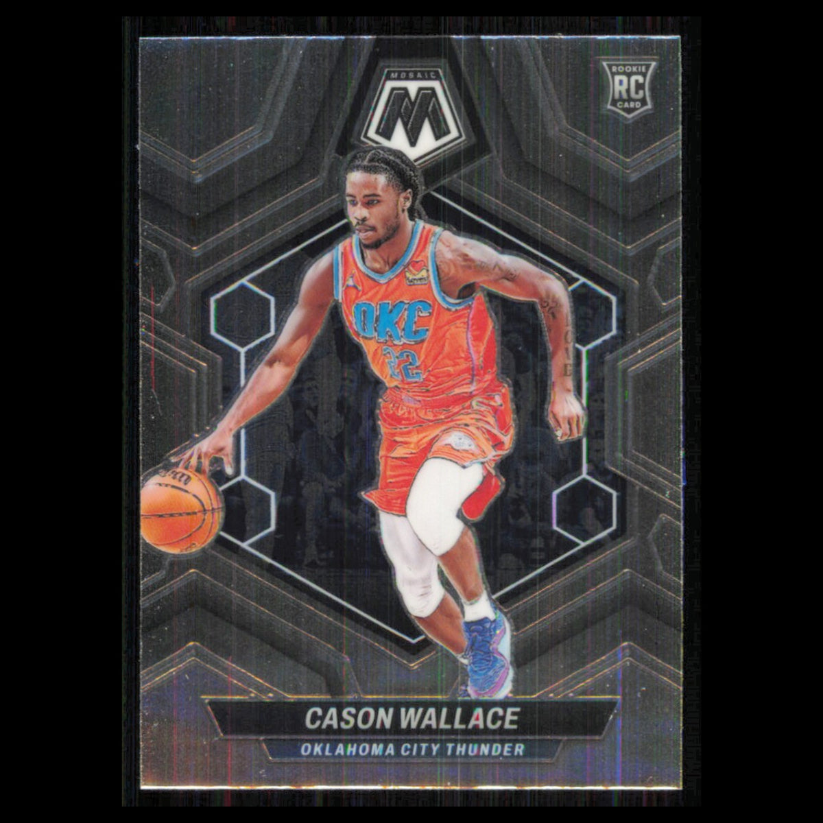 Cason Wallace Rookie #218 2023 Panini Mosaic Oklahoma City Thunder Basketball NM