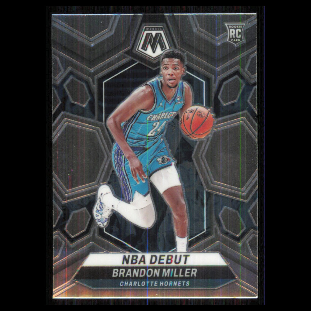 Brandon Miller #252 2023 Panini Mosaic Charlotte Hornets Basketball Card NBA NM