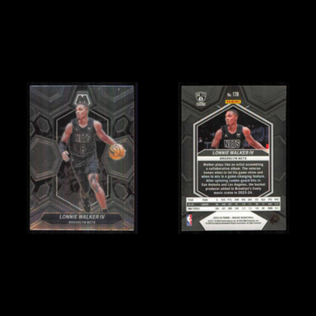 Lonnie Walker IV #178 2023 Panini Mosaic Brooklyn Nets Basketball Card NBA NM