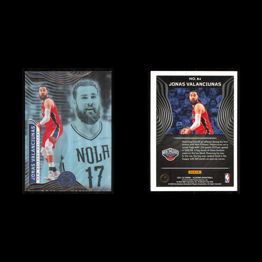 Jonas Valanciunas #84 2021 Panini Illusions New Orleans Pelicans Basketball Card