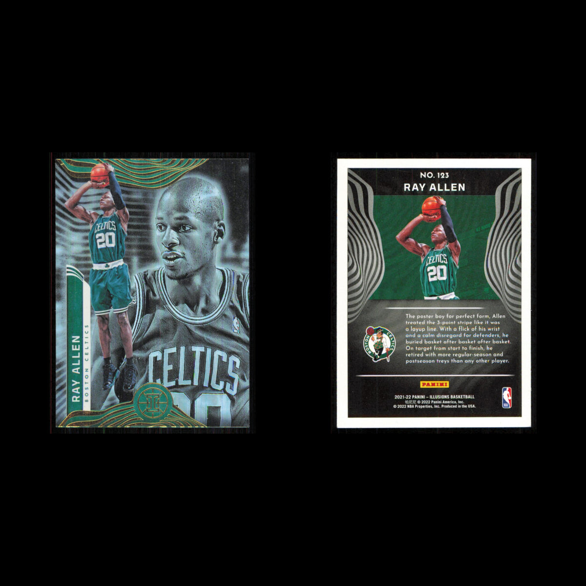 Ray Allen #123 2021 Panini Illusions Boston Celtics Basketball Card NBA NM