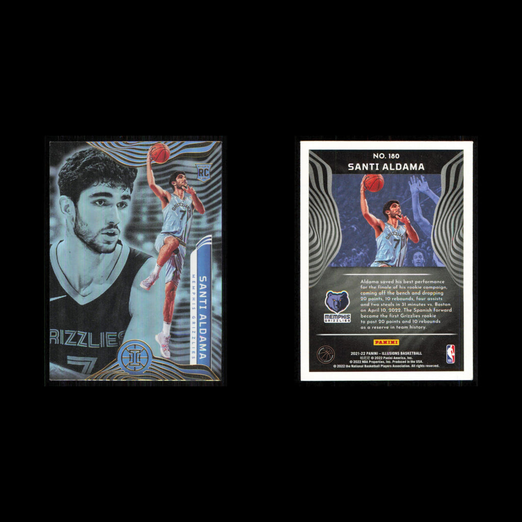 Santi Aldama Rookie #180 2021 Panini Illusions Memphis Grizzlies Basketball Card