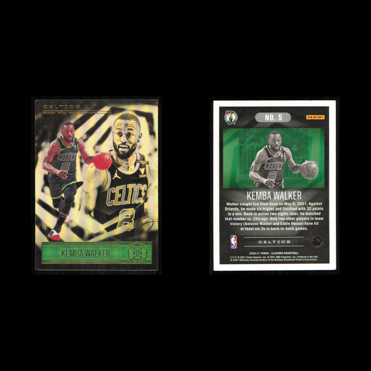 Kemba Walker #5 2020 Panini Illusions Boston Celtics Basketball Card NBA NM