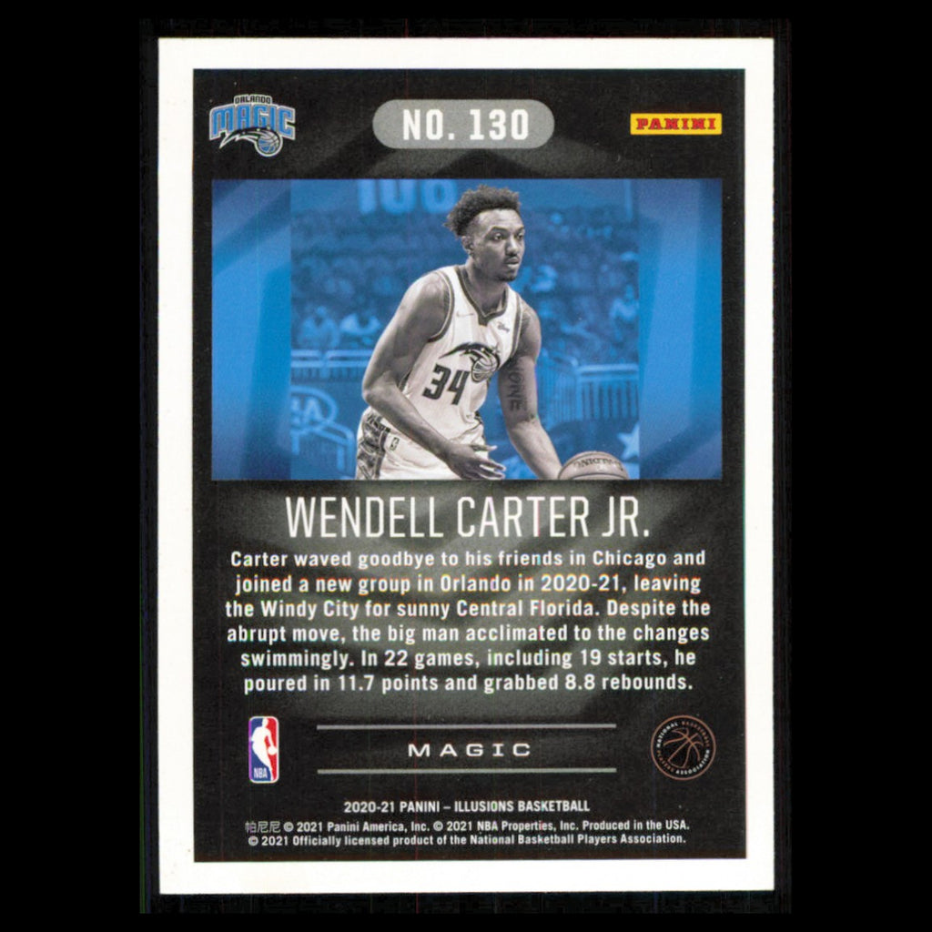 Wendell Carter Jr. #130 2020 Panini Illusions Orlando Magic Basketball Card NBA