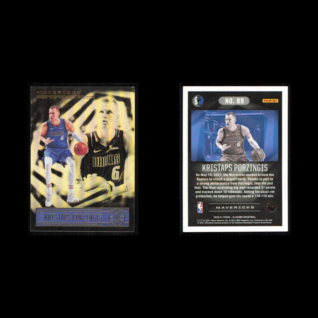 Kristaps Porzingis #89 2020 Panini Illusions Dallas Mavericks Basketball Card NM