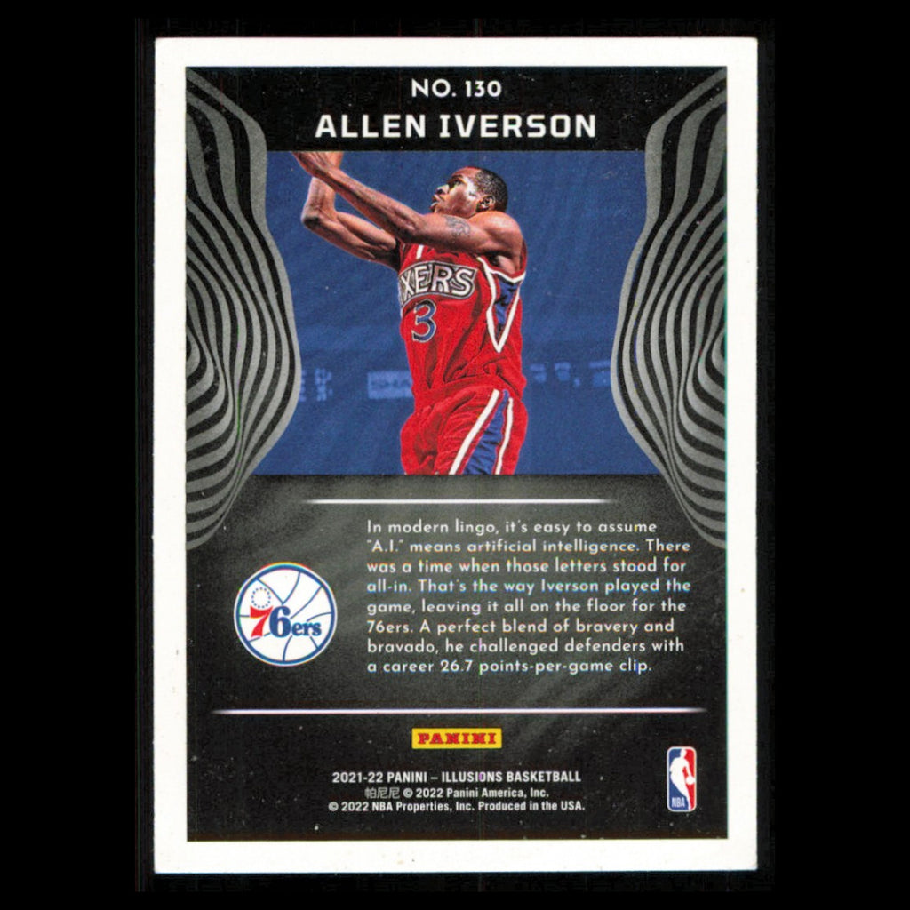 Allen Iverson #3 2021 Panini Illusions Philadelphia 76ers AI Basketball Card NBA