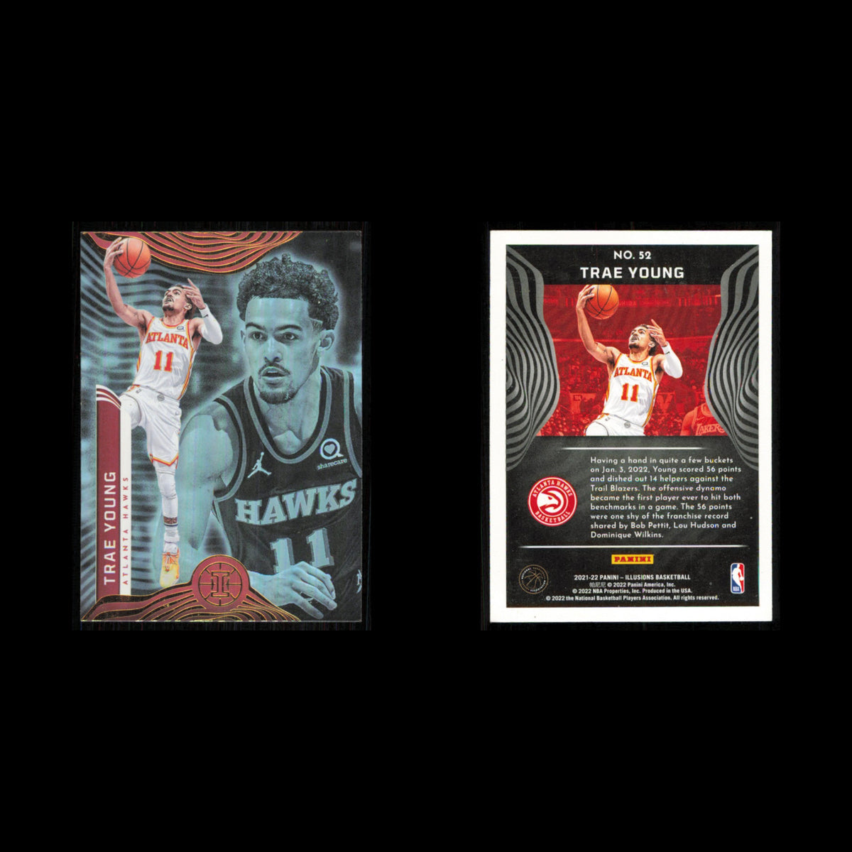 Trae Young #11 2021 Panini Illusions Atlanta Hawks Basketball Card NBA NM